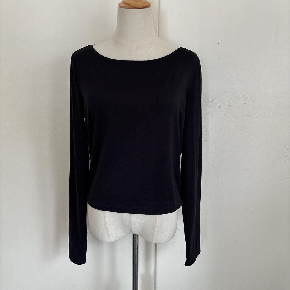 black long sleeve top